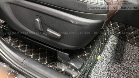 Thảm lót sàn ô tô 360 độ Hyundai Santafe giá tại xưởng, rẻ nhất Hà Nội, TPHCM